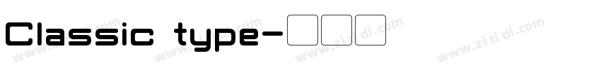 Classic type字体转换